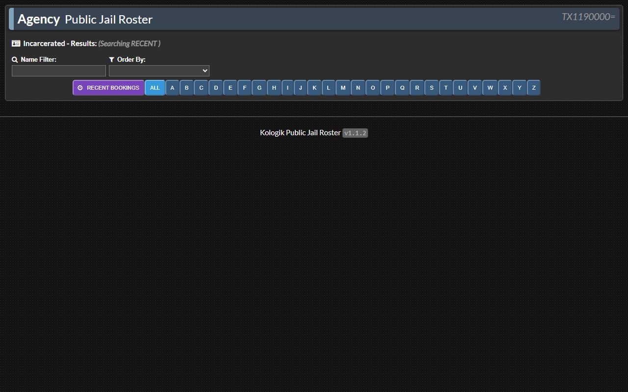 Jack County inmate population Kologik public jail roster